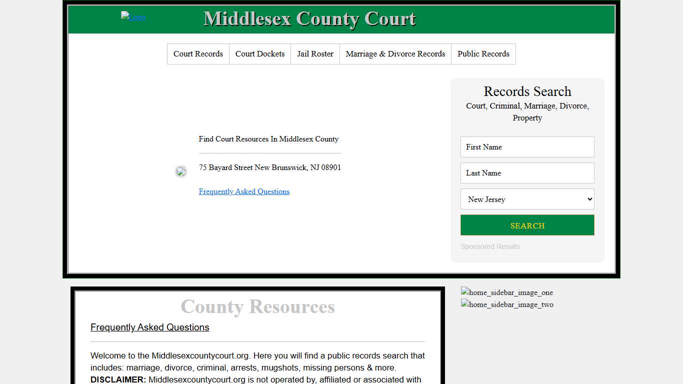 Middlesex County Court | Search Court Records